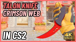 ★ CS2 Karambit Crimson Web  CS2 Knife InGame Showcase 4K [upl. by Herald469]