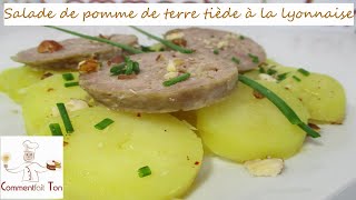 Salade de pomme de terre tiède à la lyonnaise recette salade composée [upl. by Stephani]