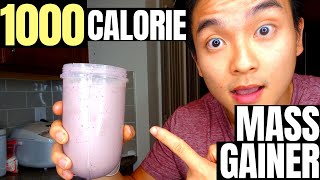 EASY amp DELICIOUS Homemade Mass Gainer Shake Recipe  1000 CALORIES [upl. by Novia]