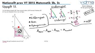 Uppgift 15 ‪Nationellt prov VT 2015 Matematik 2b 2c‬ [upl. by Akiria]