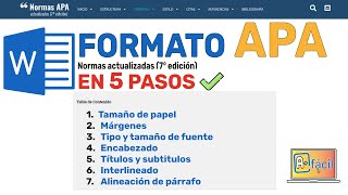 FORMATO APA 7ma edición ✅NORMAS APA ÚLTIMA EDICIÓN 2024✌️ [upl. by Sumerlin]