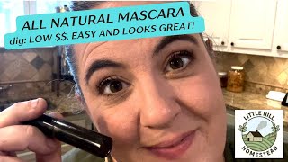 DIY Natural Mascara recipe Homemade makeup that is all natural low cost and nontoxic [upl. by Carolus]