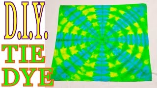 DIY Easy 2Color Tie Dye Bandana  Variations Tutorial 21 [upl. by Elac18]