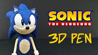 Sonic the hedgehog  3D pen creation [upl. by Lexy131]