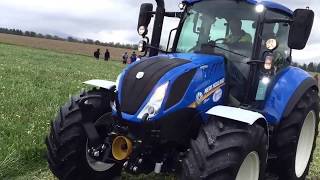 New Holland T5120 Krone Easycut Liptovsky Ondrej Boritech sro [upl. by Holton582]