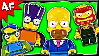 Lego SIMPSONS Minifigure Series 2 71009 Stop Motion Review [upl. by Alyel309]