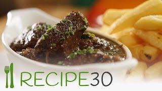 Beer and Beef lovers for you Beef Carbonade Flamande slow cooked   By RECIPE30com [upl. by Akin]