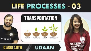 Life Processes 03  Transportation  Class 10  NCERT  Udaan [upl. by Gene794]