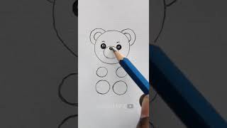 How to Draw Very Easy Teddy Bear Drawing [upl. by Iur]