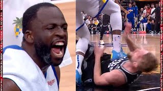 Draymond Green stomps on Domantas Sabonis EJECTED 😮 [upl. by Junji]