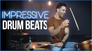 3 IMPRESSIVE Drum Beats Try These  Drum Lesson  Drum Beats Online [upl. by Anahpos]