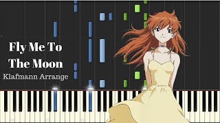 quotFly Me to The Moonquot Neon Genesis Evangelion ED Synthesia tutorial  Klafmann Arrange W Sheets [upl. by Lorre]