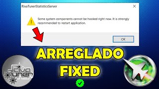 ❌Como Resolver✅ Rivatuner Server Some System Components Cannot Be Hooked Right Now Error 💻 [upl. by La Verne889]