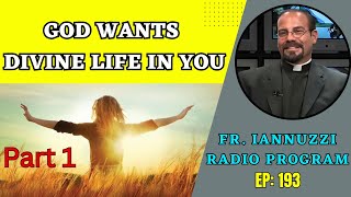 Fr Iannuzzi Radio Program Ep 193 God Wants Divine Life Within You Part 1 11423 [upl. by Nerita]