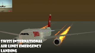 ROBLOX EMERGENCY LANDING AT SWISS [upl. by Sidell438]