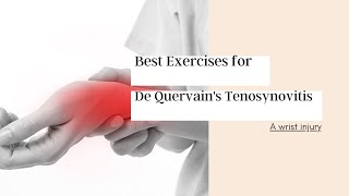 Best exercises for De Quervains Tenosynovitis [upl. by Caritta59]