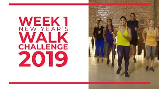 New Years Walk Challenge 2019  Week 1  Walk at Home [upl. by Nallac36]