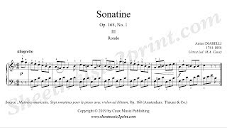 Diabelli  Sonatina Op 168 No 1 33  Rondo [upl. by Nnylyahs]