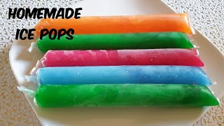 Homemade ice pops  How to make ice pops  How to make different flavours of ice lollies  Ice Candy [upl. by Shultz]