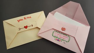 ⩥ Cómo hacer un 📩 SOBRE 📩 para carta  Origami PASO A PASO [upl. by Eendyc]