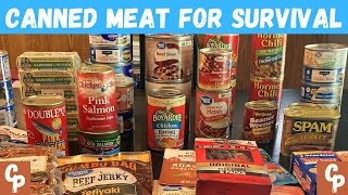 Survival Food Prepping Canned Meats [upl. by Nichy253]