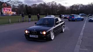 BMW E30 325i M20b25 exhaust sound and little burnout [upl. by Karol]