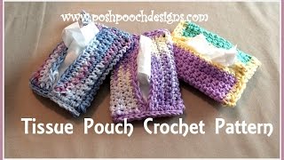 Tissue Pouch Crochet Pattern [upl. by Kamal]