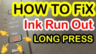 How to FIX ink Run Out  ink Runout sa Canon printer [upl. by Nissensohn]