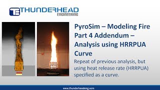 PyroSim Modeling Fire Part 4 Addendum  Reanalysis Using HRRPUA Curve [upl. by Murdocca]