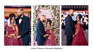 Callan amp Simrans Reception Highlights [upl. by Rubinstein]