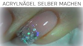 ACRYLNÄGEL SELBER MACHEN  Acrylic Nail Tutorial [upl. by Muhan]