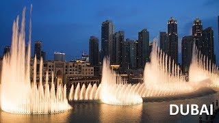 Dubai Fountain Show  Burj Khalifa Light Show [upl. by Titus]