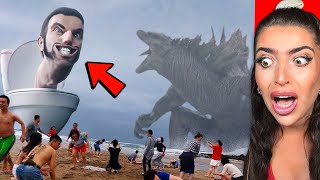 GODZILLA vs SKIBIDI TOILET IN REAL LIFE [upl. by Orran]