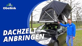 Dachzelt anbringen  Anleitung  Obelink [upl. by Airitac926]