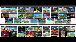 Super Smash Bros For Wii U All Stages [upl. by Aritak]