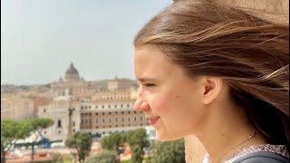 MY FIRST TIME in Rome Italy  Karolina Protsenko [upl. by Nylodnarb]