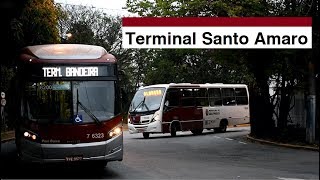 Terminal Santo Amaro Brazilian Buses [upl. by Schild]