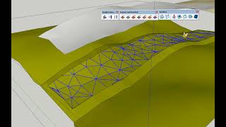 Road over a hilly terrain  SketchUp [upl. by Yrrap]