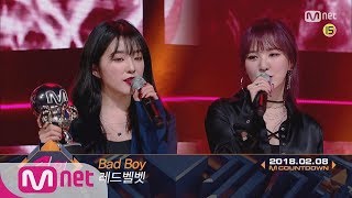 Top in 2nd of February Red Velvet’ with Bad Boy Encore Stage in Full M COUNTDOWN 180208 EP5 [upl. by Fital]