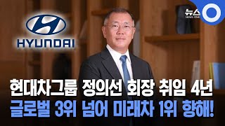 현대차그룹 정의선 회장 취임 4년 글로벌 3위 넘어 미래차 1위 향해 [upl. by Ennayd]