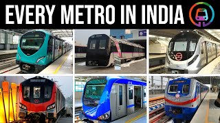 Every Single Metro in INDIA  2022 [upl. by Ileane]