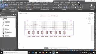 pefil longitudinal con distancia y cotas en CIVIL 3D [upl. by Raffarty152]