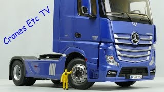 NZG MercedesBenz Actros GigaSpace Blue by Cranes Etc TV [upl. by Enihpesoj433]