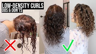 How to Style LowDensityThin Curls Dos amp Donts Scalp Covering [upl. by Parhe922]