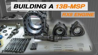 Building my Mazda RX8 Rotary Engine 13BMSP Renesis Build [upl. by Bordiuk926]