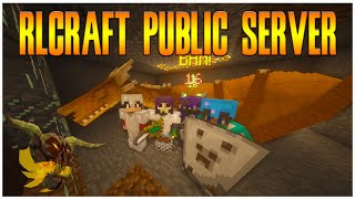 RLCRAFT PUBLIC SERVER GAMEPLAY IP DESCRIPTION 🔥🐉 [upl. by Dloraj]