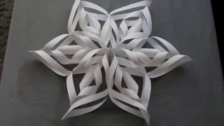 3D Paper Snowflakes DIY [upl. by Pfeifer256]