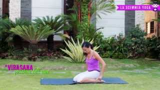 Supta Virasana  stretching gambe [upl. by Hploda]