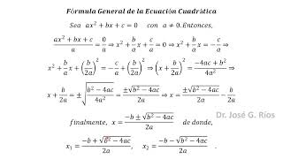 La Ecuación Cuadrática [upl. by Adlar786]