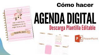 ✅Como hacer AGENDA DIGITAL con POWERPOINT 2024 ➡️ Plantilla Gratis [upl. by Osrick]